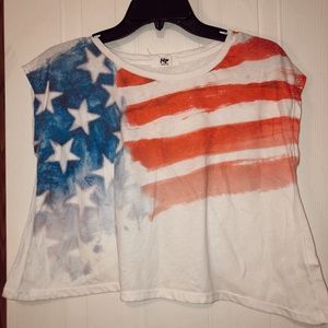 American flag crop top